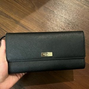 Kate Spade Three Fold Wallet - Black